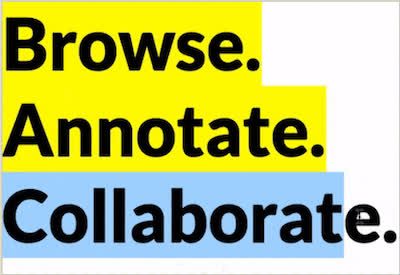 Tagline for the Outlink app: browse, annotate, collaborate.