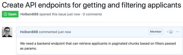 Example of bad GitHub issue